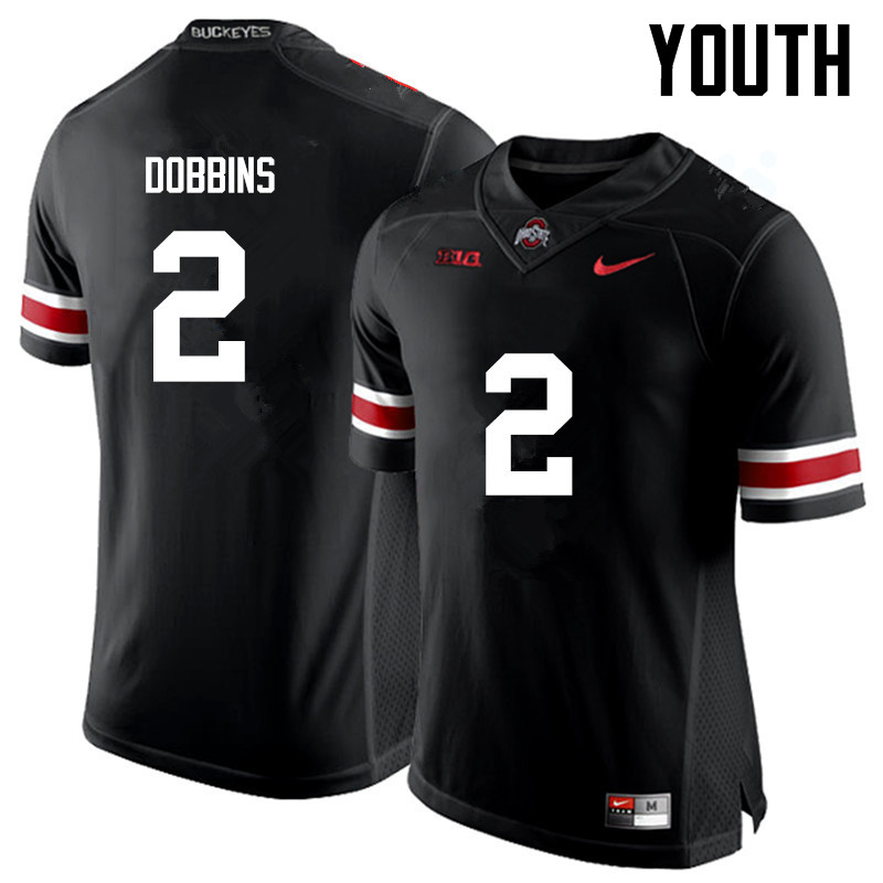 Youth Ohio State Buckeyes #2 J.K. Dobbins Black Game College Stitched Football Jersey 23EH042CN